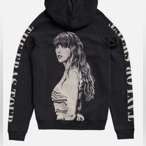 Taylor Swift - The Eras Tour Official Merch Black Hoodie Medium worn once